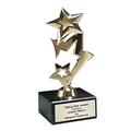 Large Cascade Metal Stars Award on Genuine Italian Marble Base